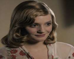 Originally, she is blonde but dyes her hair according to the roles.